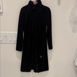 Elegant Black Velvet Girl's party dress